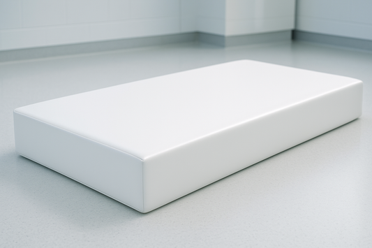 Hygienic waterproof mattress for hospitals, easy to clean and disinfect.

Fully sealed PVC/PU cover
Anti-fungal &amp; anti-bacterial
High-density foam core
Resistant to bodily fluids