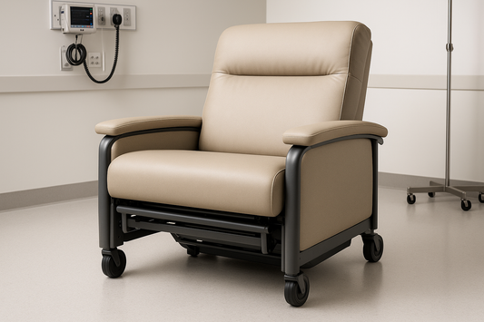 Specifically engineered for bariatric patients, this recliner offers an extra-wide seat, reinforced steel frame, and heavy-duty reclining mechanism. The chair provides enhanced stability and comfort, with plush padding and high-quality upholstery. Designed to withstand rigorous daily use, it’s suitable for bariatric wards, emergency care units, and rehabilitation centers.