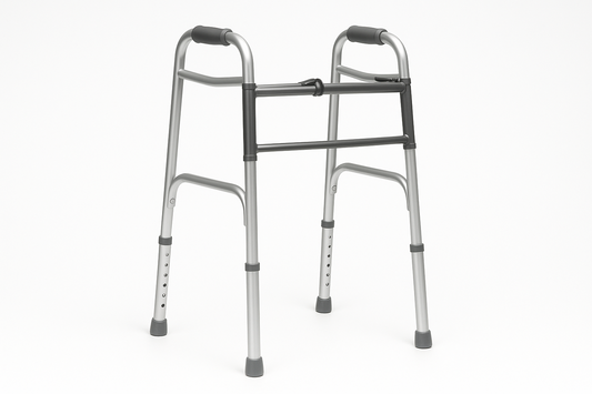 Foldable Walker – Height Adjustable with Anti-Slip Hand Grips