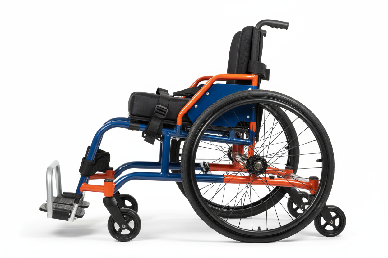 The IronRugger Trainer Rugby Wheelchair offers durability and stability for team drills and development programs. It provides an affordable yet rugged frame design for daily training, impact absorption, and skill building. Perfect for clubs and beginners entering adaptive rugby.
